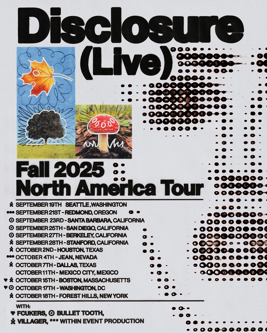Bullet tooth Tour Poster 2025